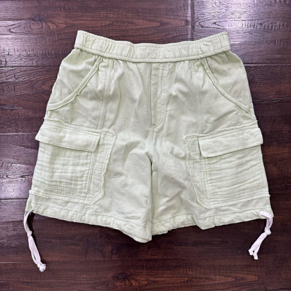 Out From Under Women's Juno Utility Cargo Short Pockets Lime Size Small